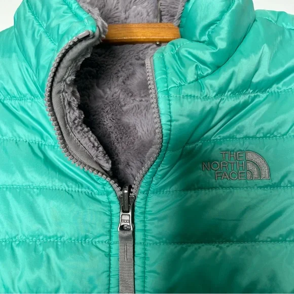 North Face Mossbud reversible girls jacket 14/16 - Picture 12 of 12